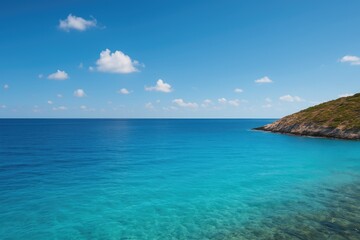 Fototapeta premium Stunning ocean horizon with a picturesque seascape