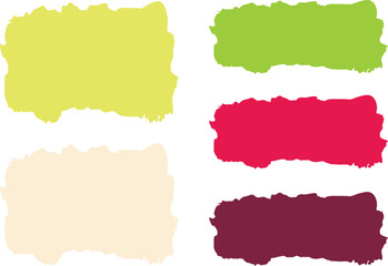 colorful abstract banners text box brush stoke background