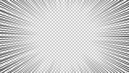 Black comic book transparent background