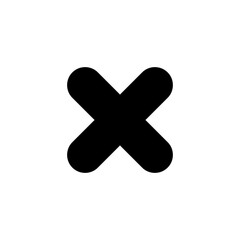 Fototapeta premium Close icon symbol for apps and websites. Delete sign and symbol. cross sign