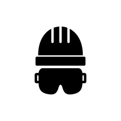 Helmet icon symbol for apps and websites. Motorcycle helmet sign and symbol. Construction helmet icon. Safety helmet