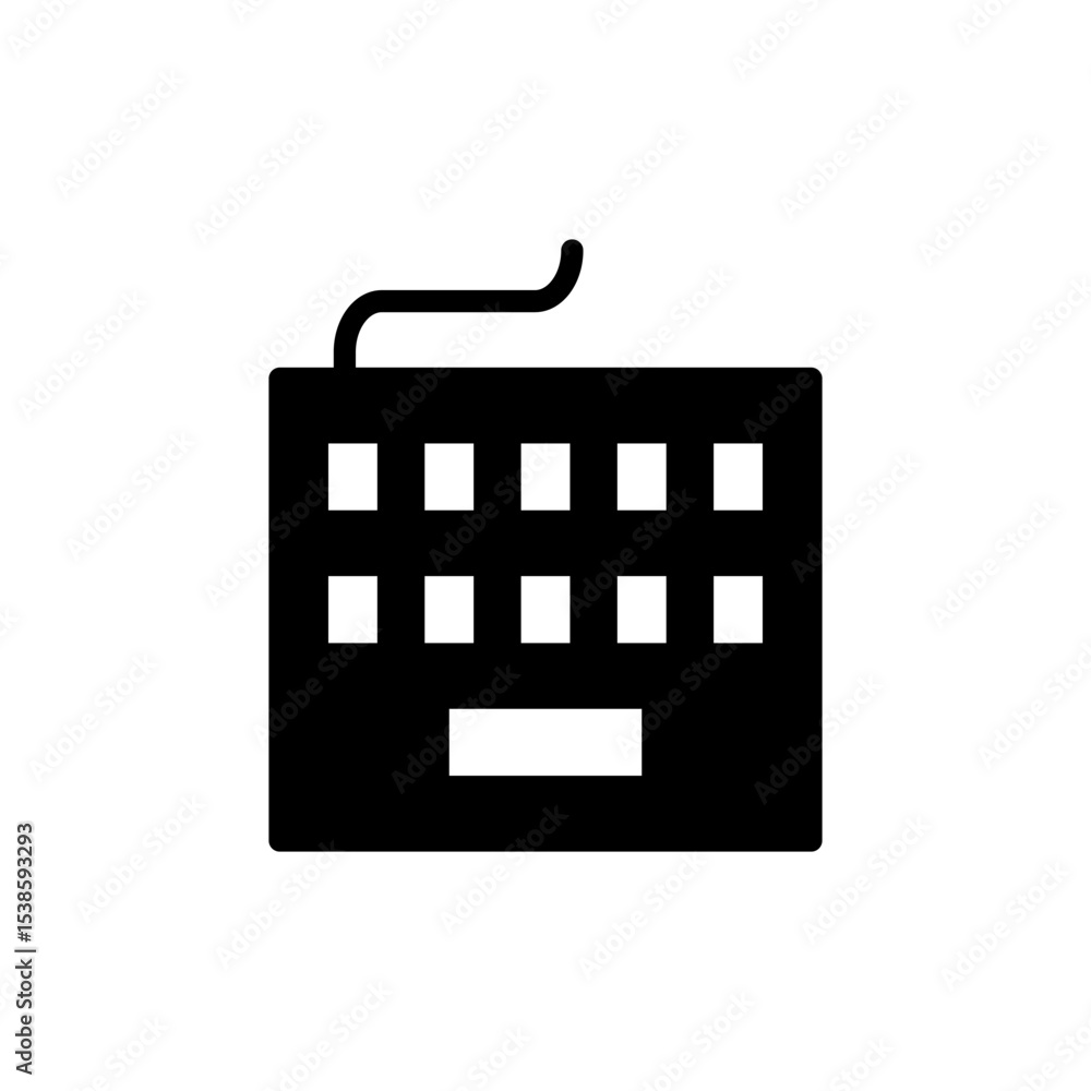 Fototapete keyboard icon symbol for apps and websites. keyboard sign and symbol