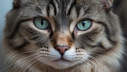 Feline gazing directly at the camera