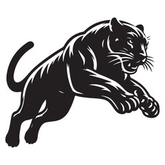 Panther running image vector