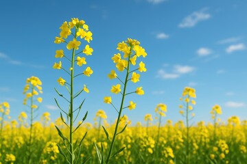 Fototapeta premium Blooming fields of canola