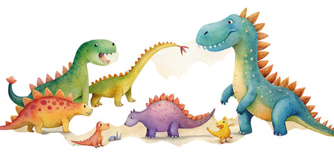 Animals Picnic Scene with Food and Cute Characters Illustration Transparent Background