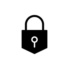 Lock icon symbol for apps and websites. Padlock sign and symbol. Encryption icon. Security symbol