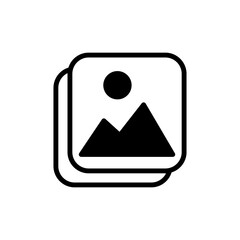 Picture icon symbol for apps and websites. photo gallery sign and symbol. image icon