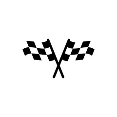Racing flag icon symbol for apps and websites. race flag sign and symbol.Checkered racing flag icon