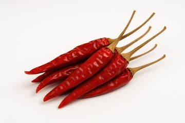 A tiny cluster of dried red chili peppers