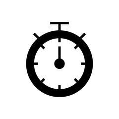 Stopwatch icon symbol for apps and websites. Timer sign and symbol. Countdown icon. Period of time
