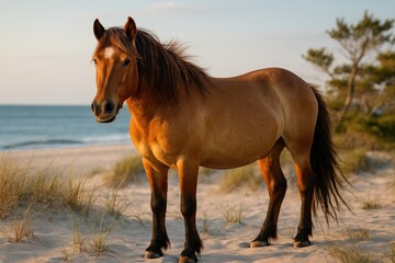 Free-roaming Equine on a Nature Reserve