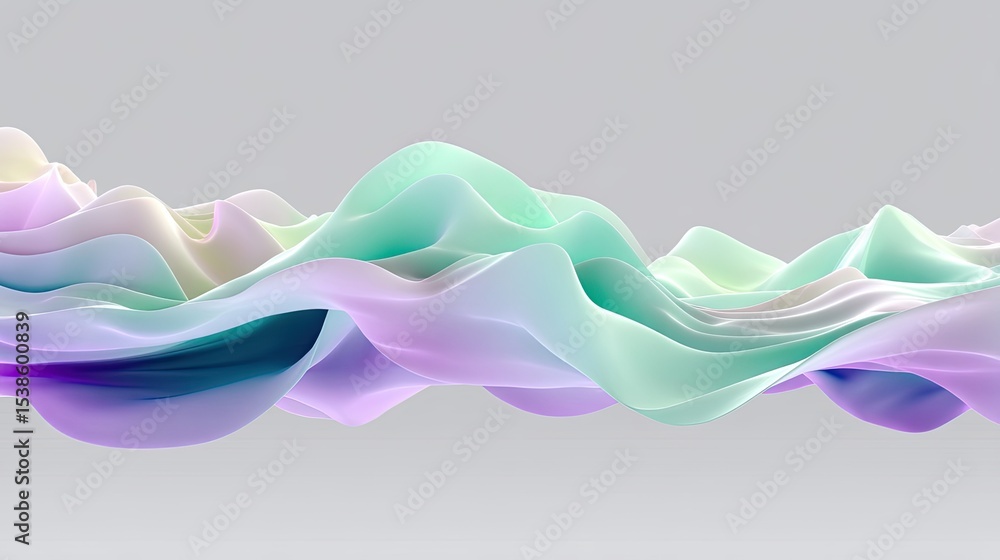 Poster pastel wave pattern abstract background