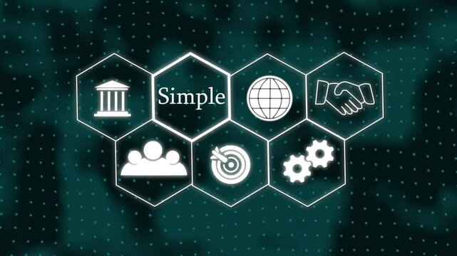 A simple concept button on a futuristic ,beautiful abstract wave technology background, white flickering dots on technology background.