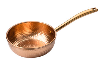 Elegant Hammered Copper Saucepan with Long Handle for Gourmet Cooking