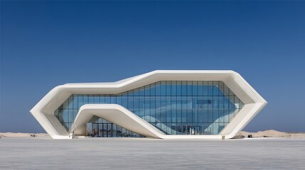 Fototapeta premium Stunning Modern Architecture in Desert Landscape