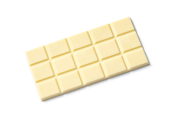 chocolate bar on white background
