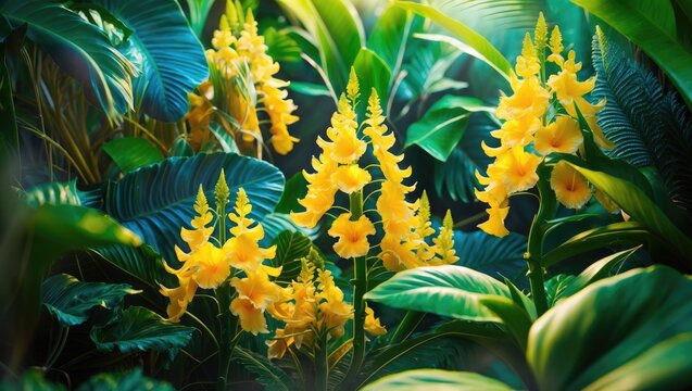 Close-up of the Golden shower flower or bunga hujan emas.
