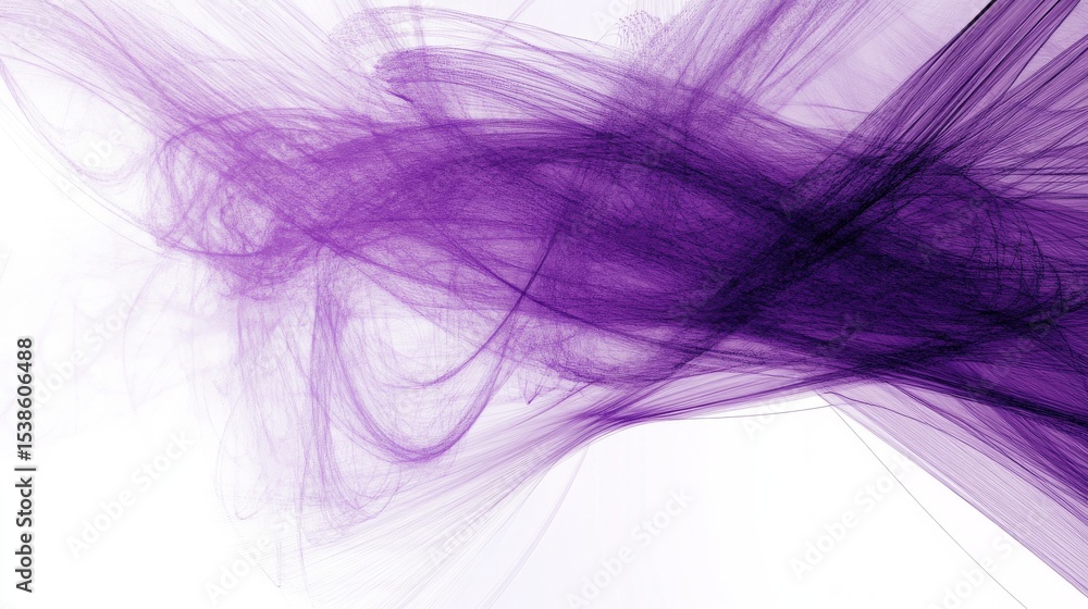 Poster purple abstract digital network background with glowing connections and data nodes representing futu