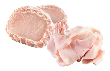 fresh pork cut out isolated transparent background