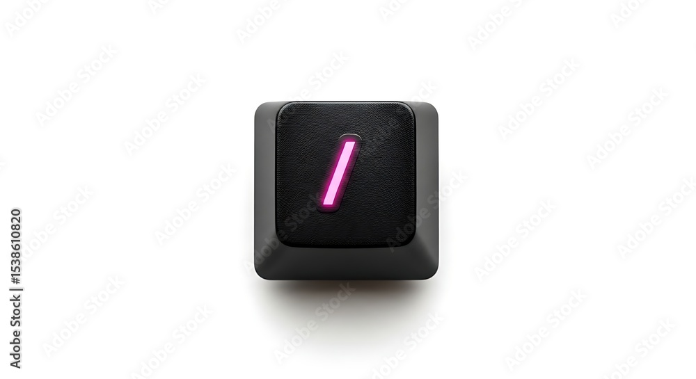 Fototapete isolated keyboard key with quotation mark on white