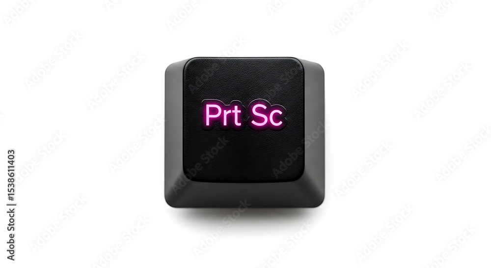 Poster close-up of a prtsc key on a keyboard