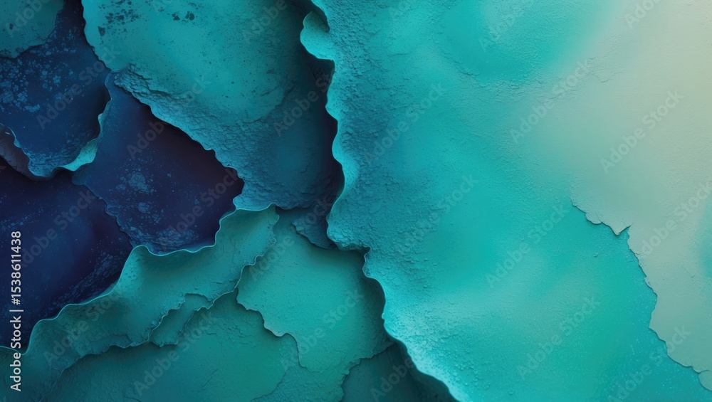 Poster turquoise and blue textured abstract background for versatile applications