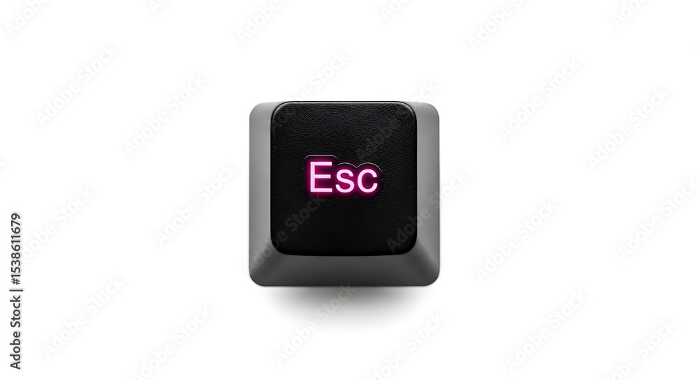 Poster escape key on a computer keyboard