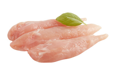 fresh pork loin cut out isolated transparent background