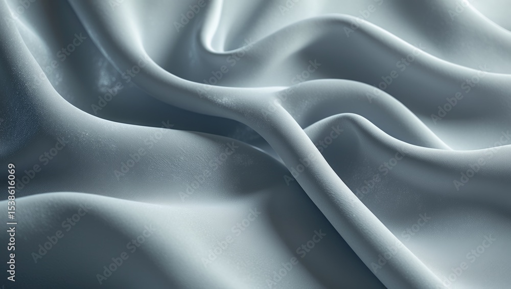 Poster high-resolution close-up of a silver parchment with textured surface and fine grain fiber pattern on