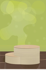 podium for mobile or business item display illustration