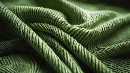 Closeup of a green microfiber cloth used as a textured background. The vibrant green color provides a fresh look, while the texture indicates it is soft yet durable.