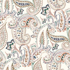 abstract paisley pattern on background