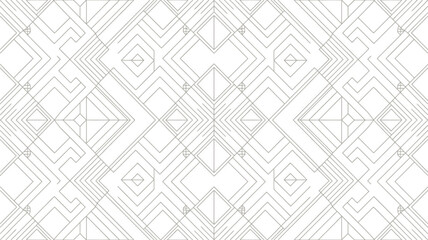 Art deco seamless pattern background geometric lines design vintage style wallpaper textile fashion graphic editable stock vector illustration