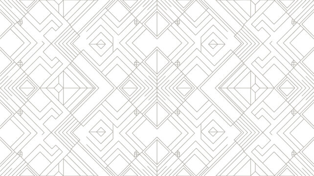 Art deco seamless pattern background geometric lines design vintage style wallpaper textile fashion graphic editable stock vector illustration
