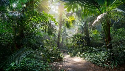 tropical forest in the jungle