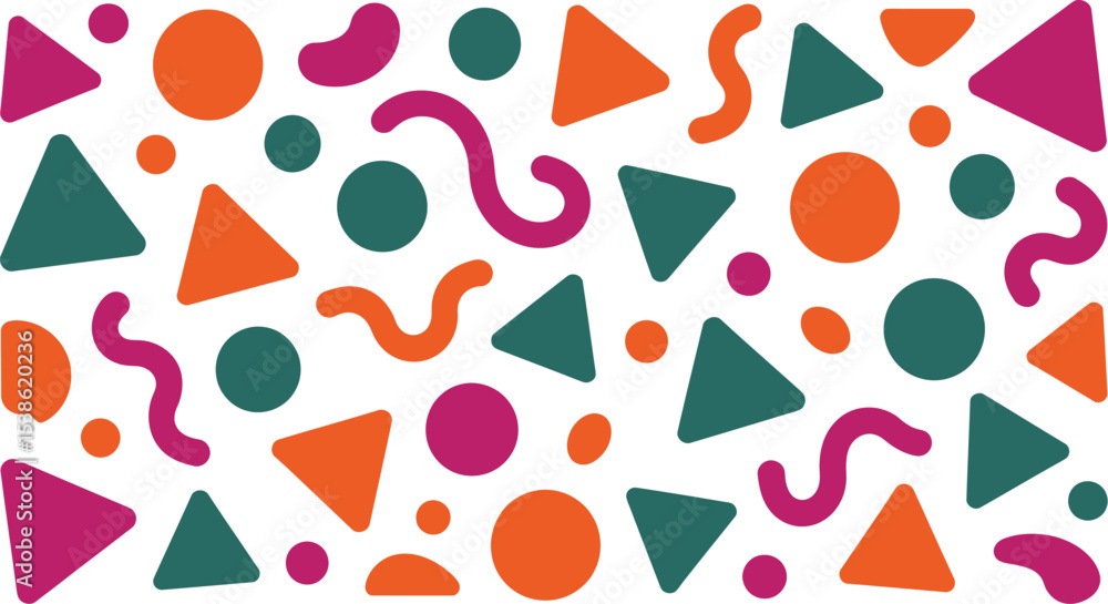Aufkleber geometric shapes background pattern vector design abstract colorful modern art wallpaper triangle ci