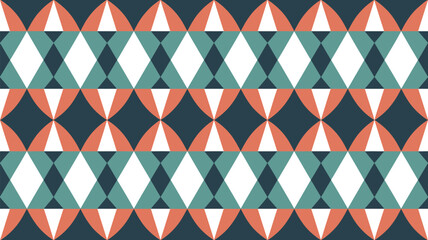 Seamless geometric pattern vector background textile wallpaper fabric design retro vintage style colorful art decor editable stock vector illustration