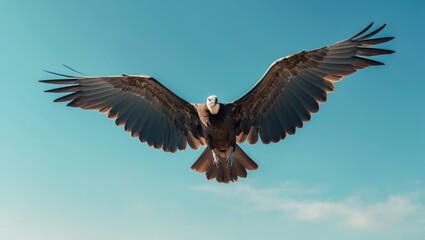 Fototapeta premium Greater Spotted Eagle soaring through the sky