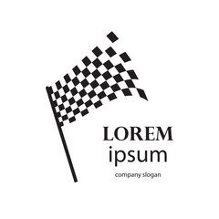 image of a racing flag flying