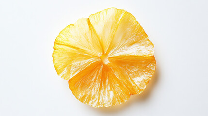 Potato slice on a clean white background