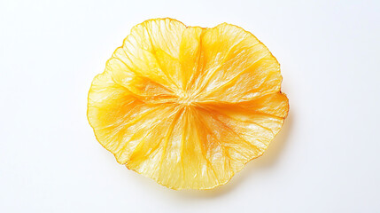 Potato slice on a clean white background