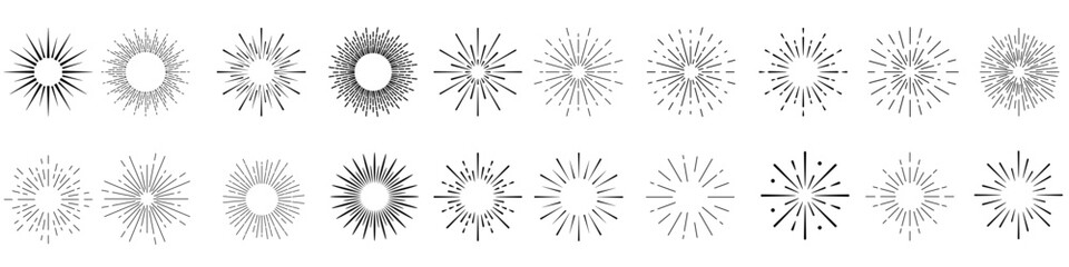 Shine icon vector set. Radiance illustration sign collection. effulgence symbol. shining web icons. sparkle logo.