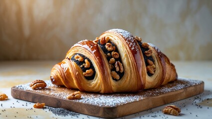 Fresh classic Polish pastry filled with poppy seeds and nuts.