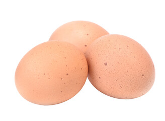 Eggs isolated on white background