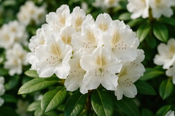 Detailed view of a stunning rhododendron flower