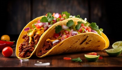 delicious taco celebrating national taco day on october fourth