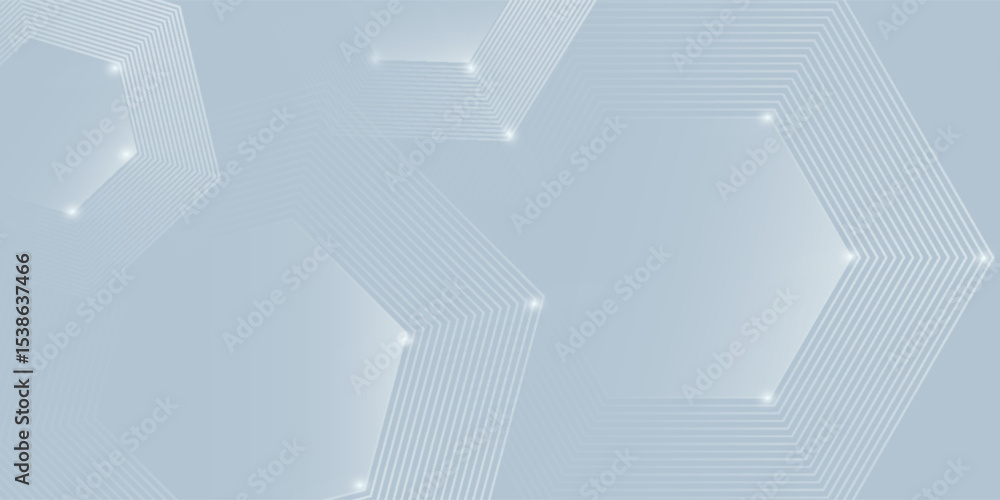 Poster vector white abstract background with dynamic wavy hexagon texture. suitable for wallpaper simple ab
