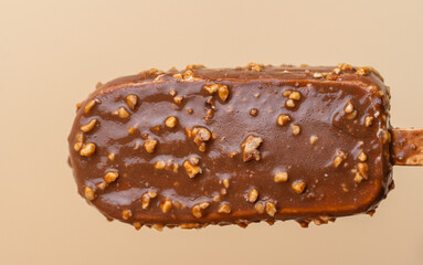 chocolate ice cream on a stick