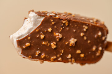 chocolate ice cream on a stick